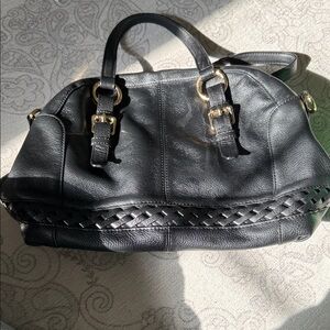 Michael Kors Black Leather Satchel
